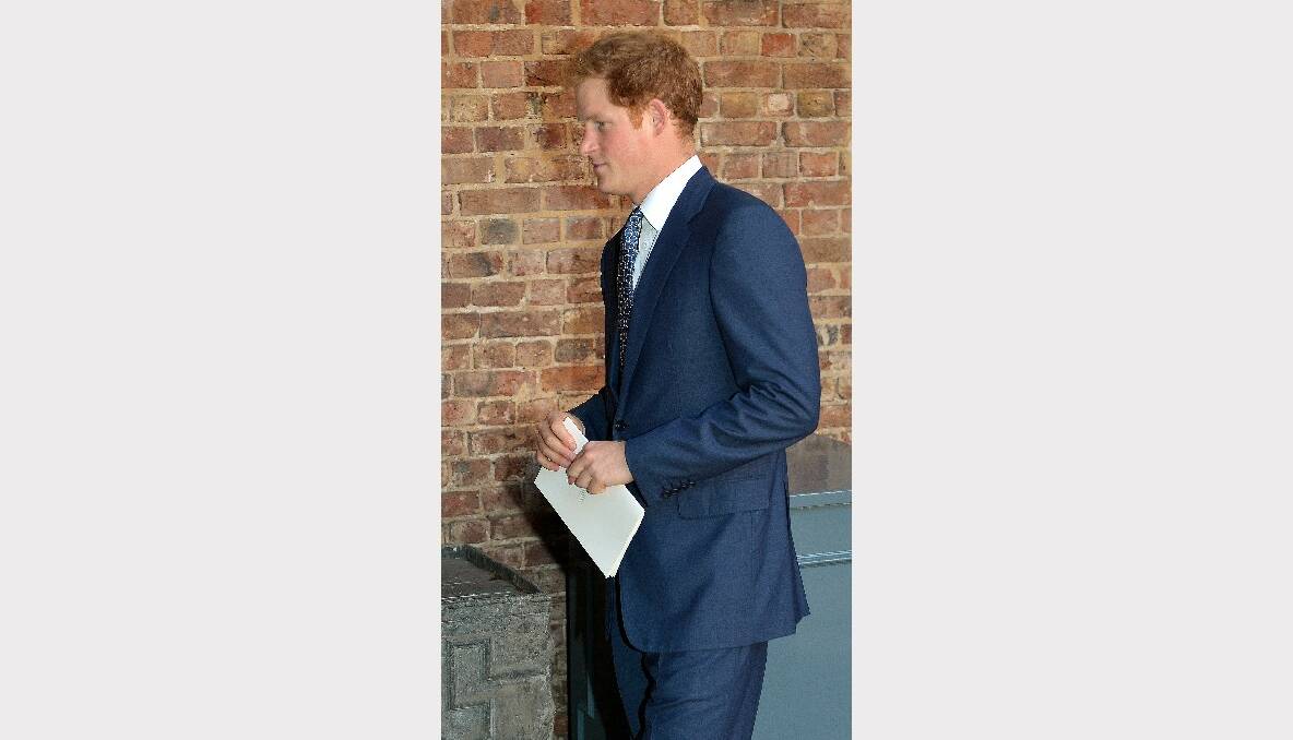 Prince Harry leaves the Chapel Royal in St James's Palace, after the christening of the three month-old Prince George of Cambridge by the Archbishop of Canterbury. Picture: Getty