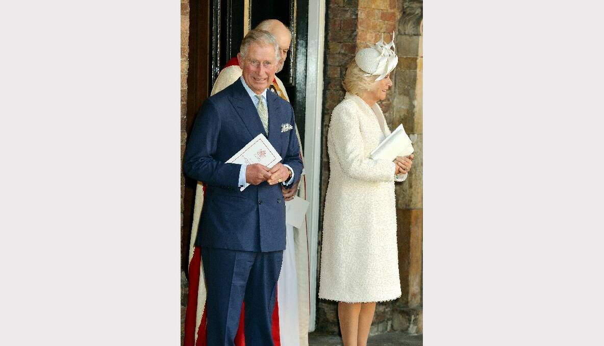 Prince Charles, Prince of Wales and Camilla, Duchess of Cornwall leave the Chapel Royal in St James's Palace. Picture: Getty
