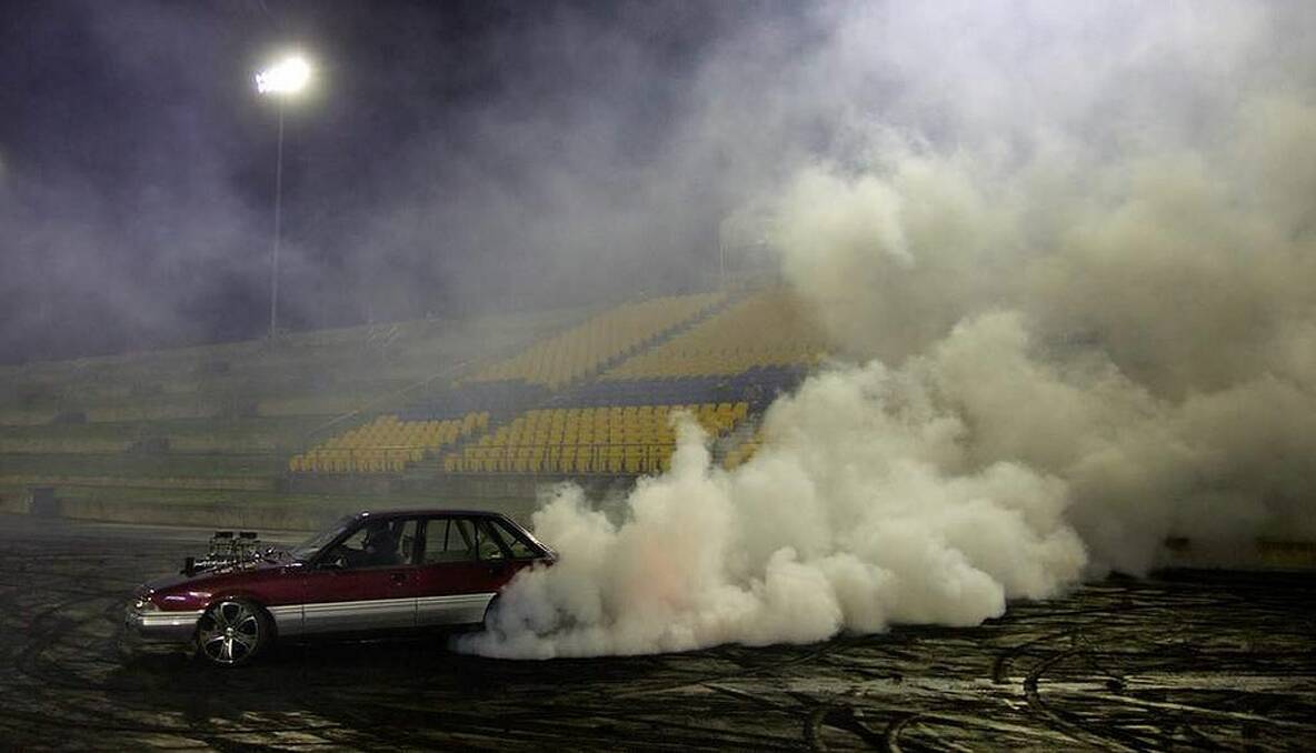 Drag racers burn rubber at Western Sydney International Dragway. Photo: Wolter Peeters 