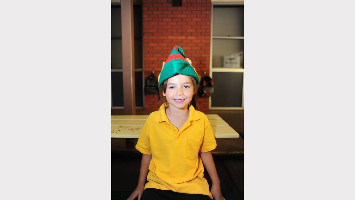 ALL I WANT FOR CHRISTMAS: Dubbo North Public kindergarten student Aiesha Brown would like a pool. 