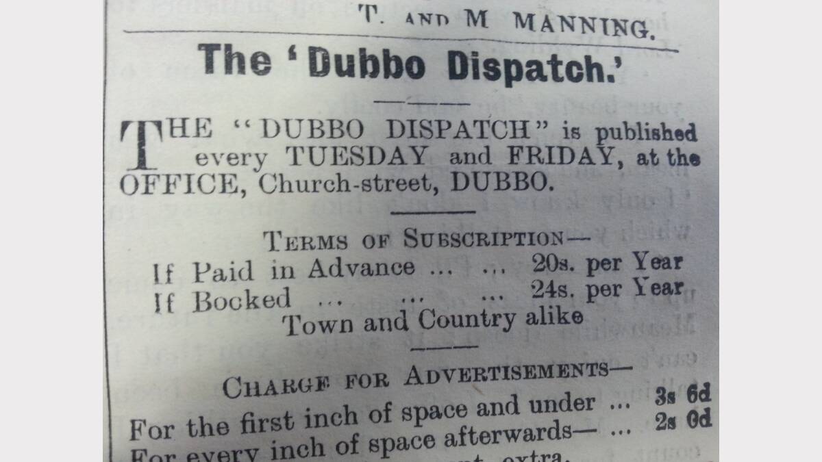 Photos as we flick through the pages of the Dubbo Dispatch in 1904. 