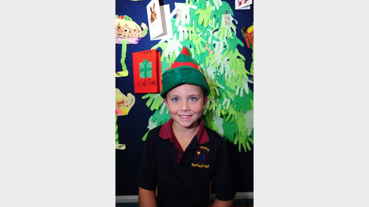 ALL I WANT FOR CHRISTMAS: St Mary's Primary School kindergarten student Jock Pilon would like a slingshot. 