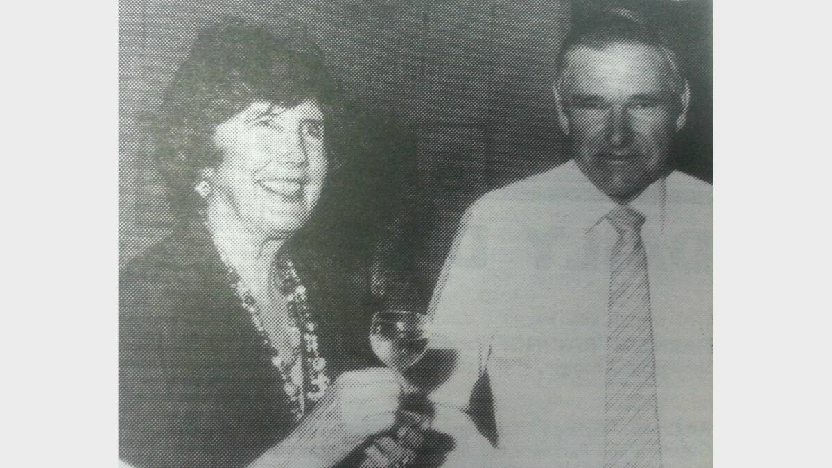 #TBT JANUARY 1993: Enjoying the official opening of 'Animals on Paper' were Patricia Waterford and Kevin Robinson. 