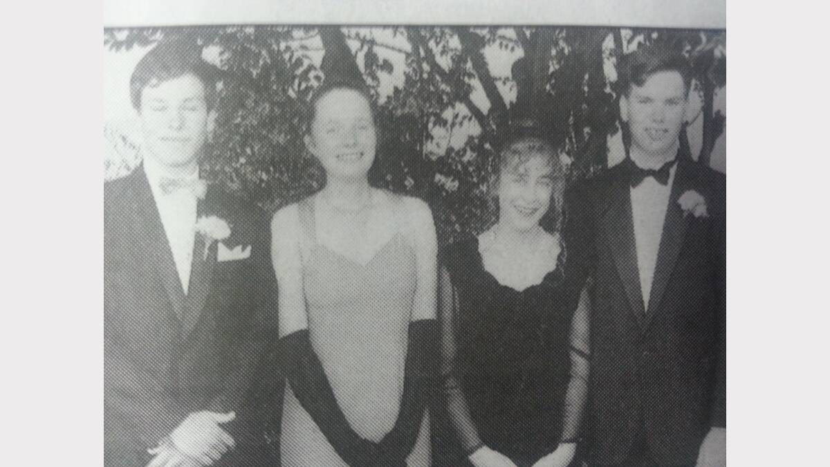 Rick Jones, Karen Lummis, Clare Edwards and Jason Engligh at Dubbo High School's formal.