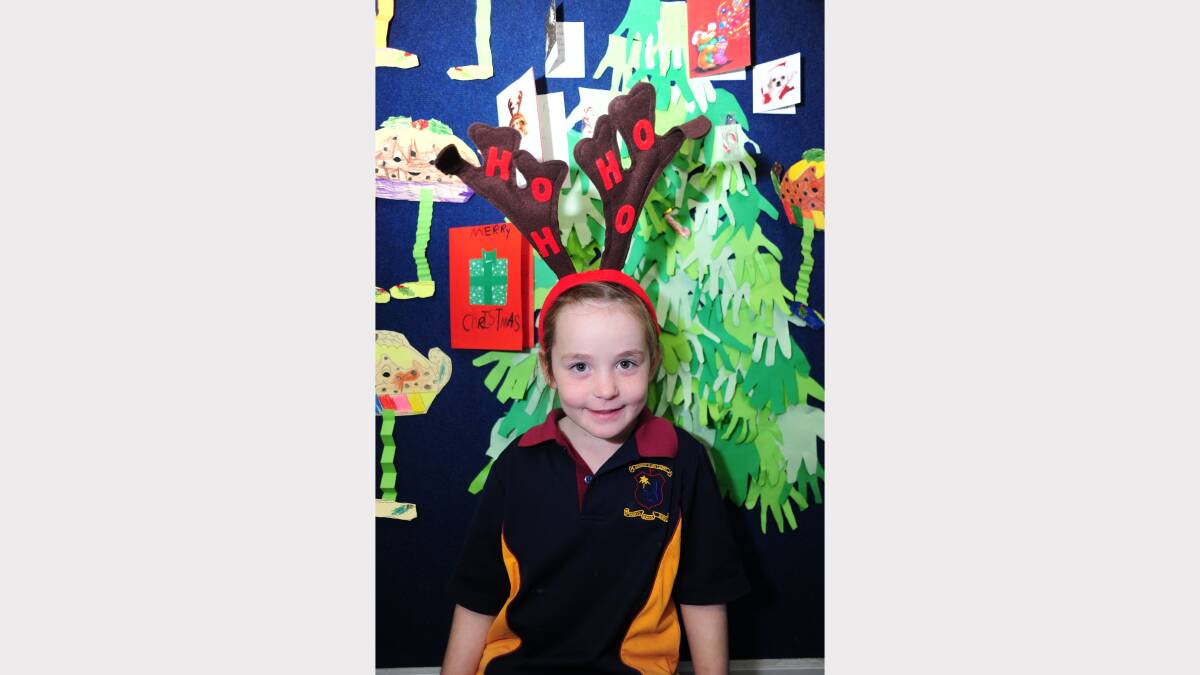 ALL I WANT FOR CHRISTMAS: St Mary's Primary School kindergarten student Halle Rindfleish would like Monkey Friends. 