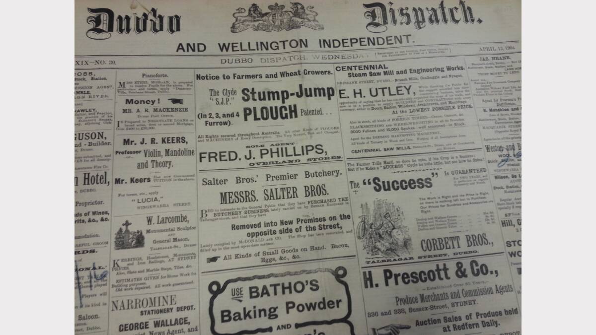 1904 was a time when you sold your wool to John Bridge and Co Ltd to grow rich. Photos from the pages of the Dubbo Dispatch. 