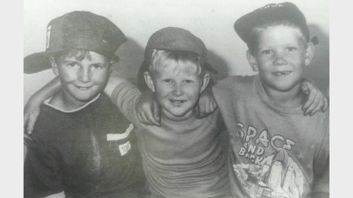 #TBT JANUARY 1993: Chris Evans, Jason Cornwell and Lars Newman are the best of buddies at the vocational play centre. 