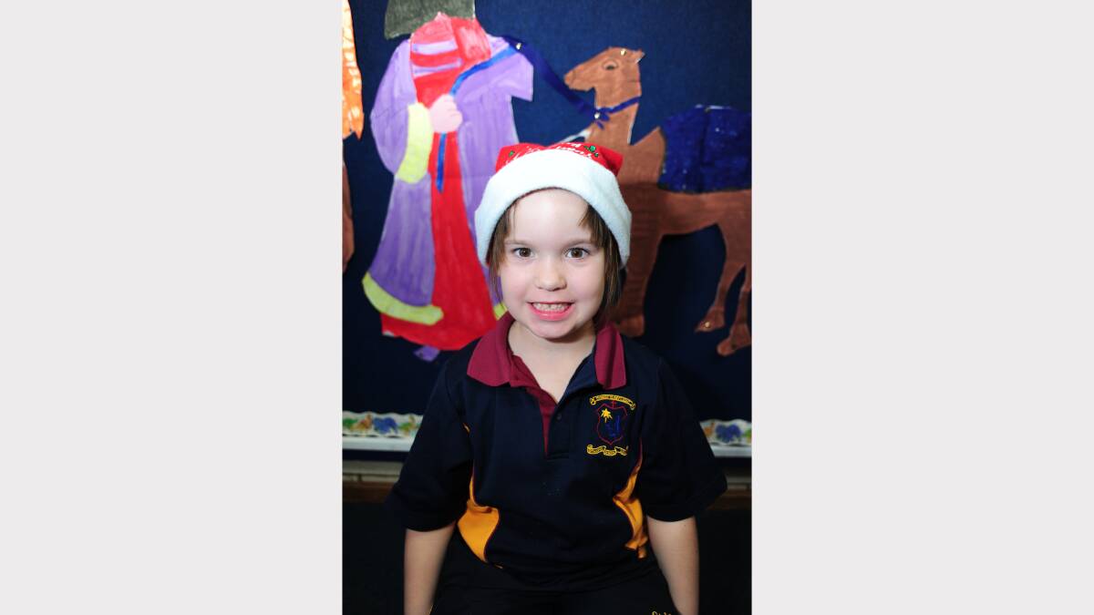 ALL I WANT FOR CHRISTMAS: St Mary's Primary School kindergarten student Annaliese Dalton would like ice skates and a mermaid toy. 