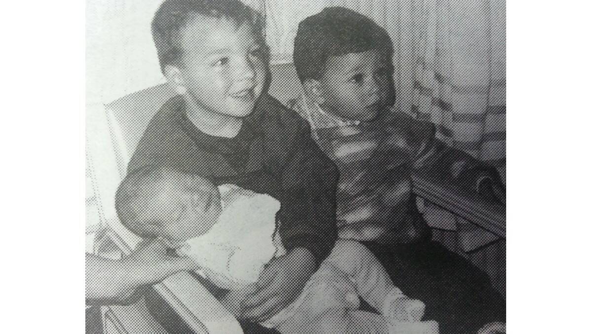 HAPPY 21st: Andrew Hendrick with his new baby brother Ryan Neil and cousin Matthew Sun