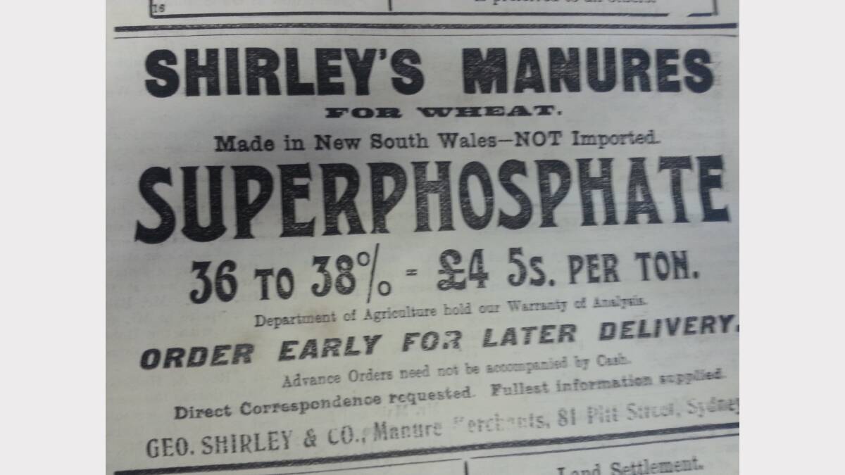 1904, the year Wolfe's Schnapps would cure all your kidney troubles. Photo: Dubbo Dispatch, 1904. 