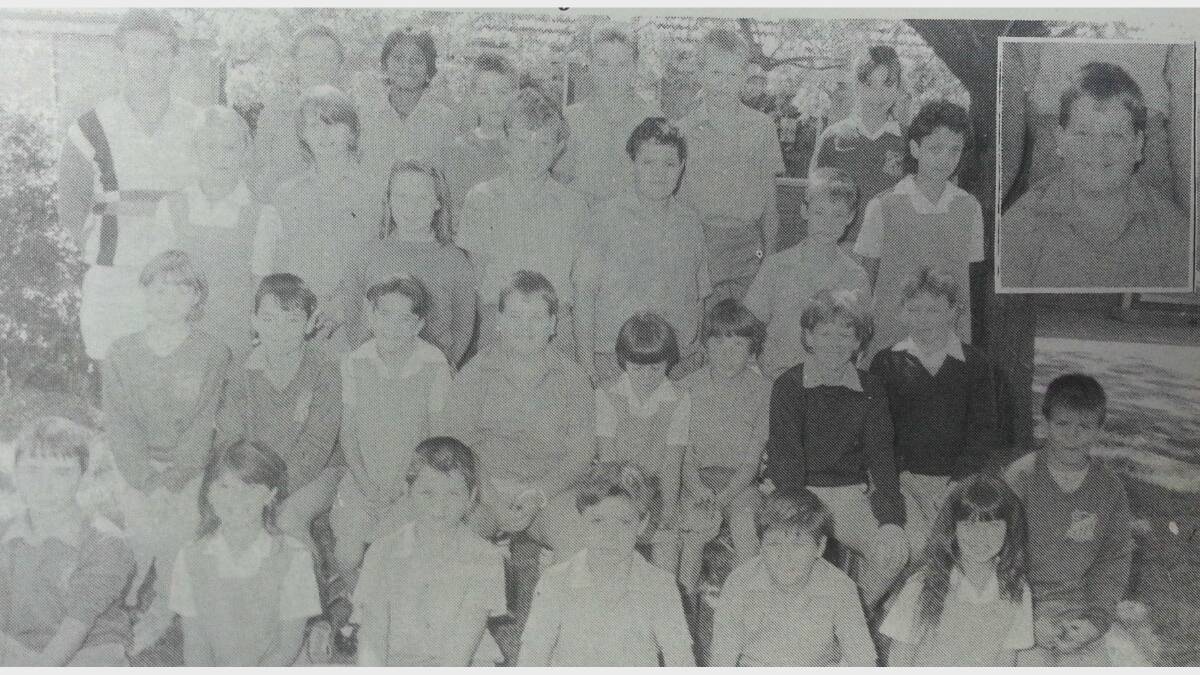 North Primary's 5S students are: (back) Mr   Seymour, Neil Jones, Peter Dunn, Barry Owers,   Mathew Muller, Peter Wilkinson, Deanna Smith,   (third row) Debra Palmer, Ronny Simpson, Cindy   Masling, Wesley Cox, Mark Smith, Barry Reedy,   Monique McEwen, (second row) Kylie Smith, Geoffrey   Adamson, Carlie Browne, Jamie Ackland, Karen   Meagher, Peter Brett, David Moore, Brenda Crompton,   (front) Clint Davis, Sarah Draper, Troy Date, Ben   Guimot, Mathew Glover, Cherrie Knight, Shane Coe.   (Inset - Jamie Ackland who nominated the class).