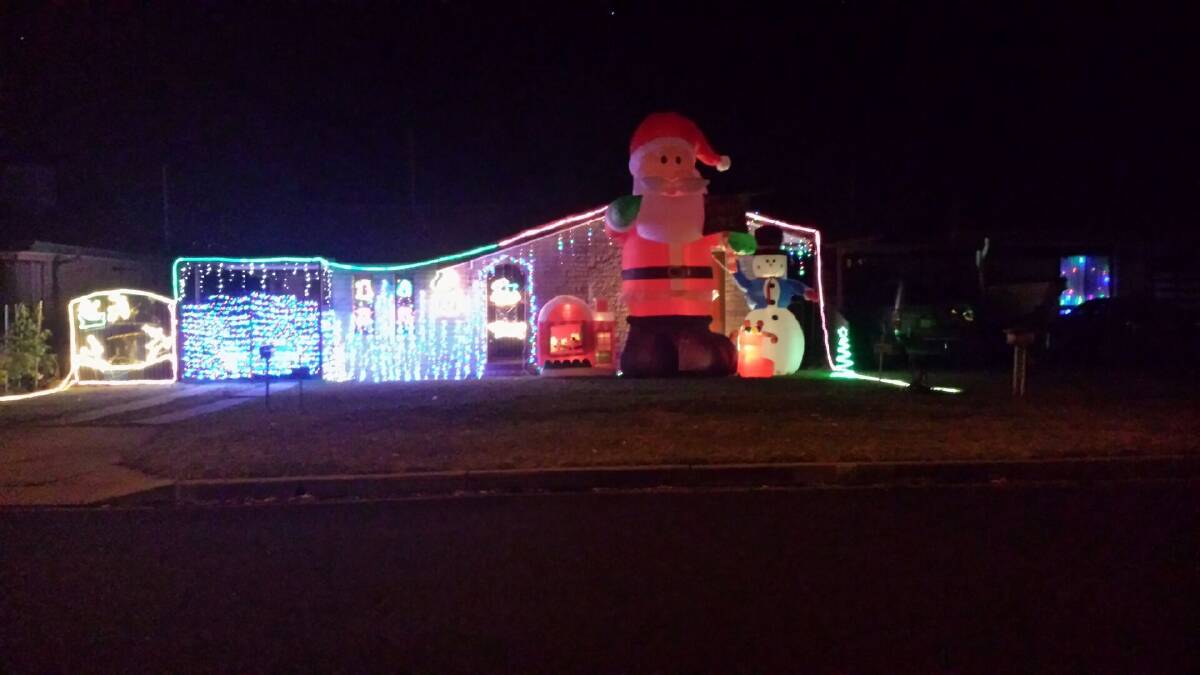 This very large 5 metre Santa can be seen at 44 Howard Ave. 