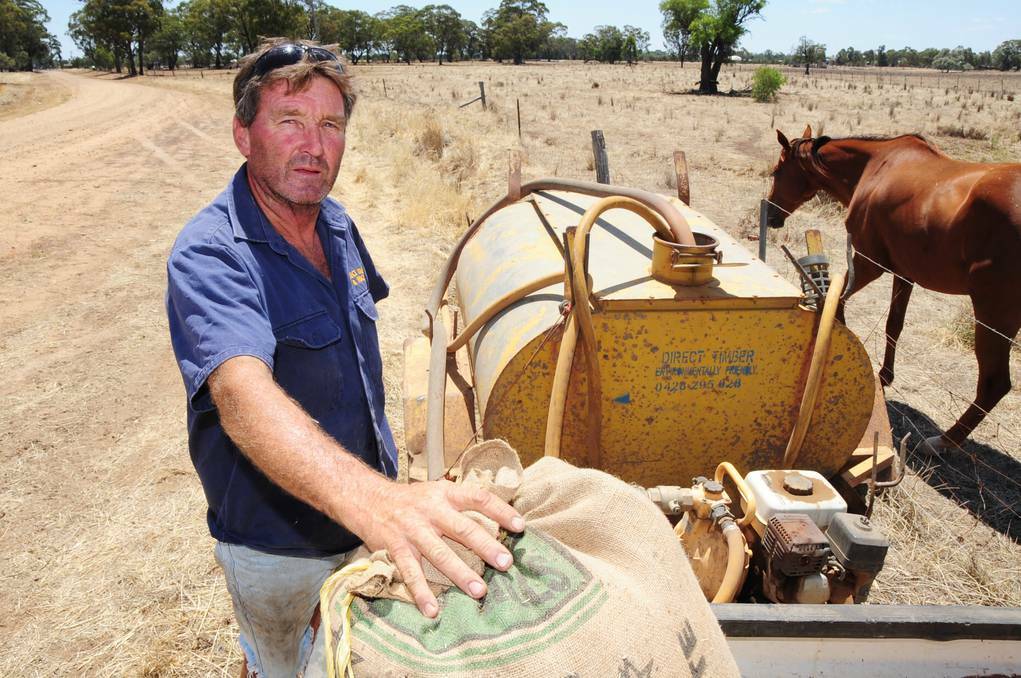 DUBBO:  Gilgandra farmer Greg Collison is frustrated that the Gilgandra Shire Council have stopped him from accessing water for his stock. The council had previously allowed him to get water during hard times for the past 20 years. Photo: BELINDA SOOLE