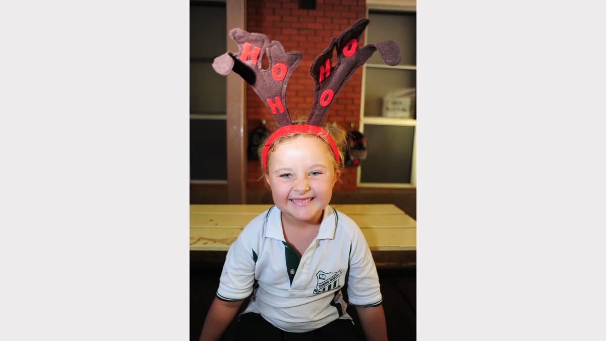 ALL I WANT FOR CHRISTMAS: Dubbo North Public kindergarten student Matilda Graham would like an ipod, 3DS Nintendo and pay-doh toys. 