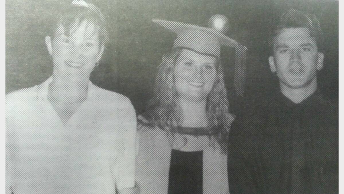 #TBT JANUARY 1993:  Jillian Grindrod (centre) received her Bachelor of Education degree with her brother Andrew and friend, Selina Crosswell.