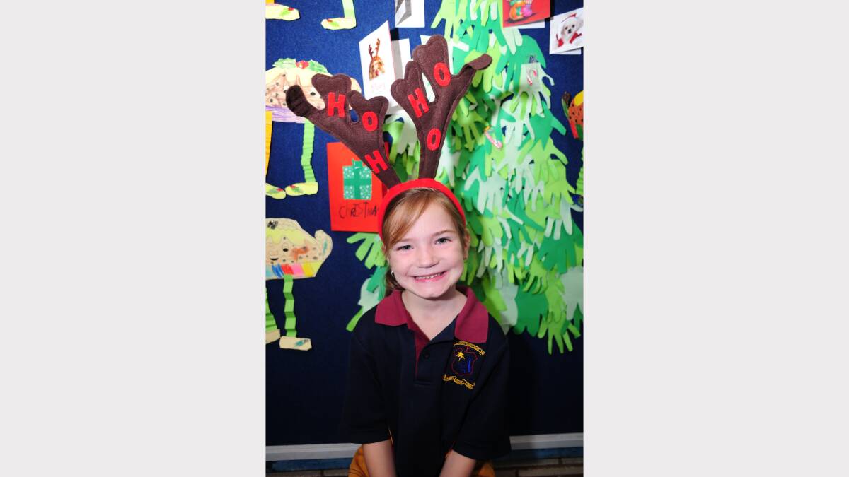 ALL I WANT FOR CHRISTMAS: St Mary's Primary School kindergarten student Mia-Rose Lickiss would like a skipping rope. 