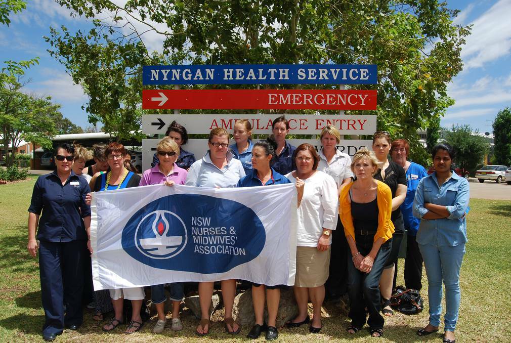 NYNGAN: Nyngan nurses are furious the LHD is planning to cut 14 hours of nursing clincal care a day at the Nyngan Health Service.