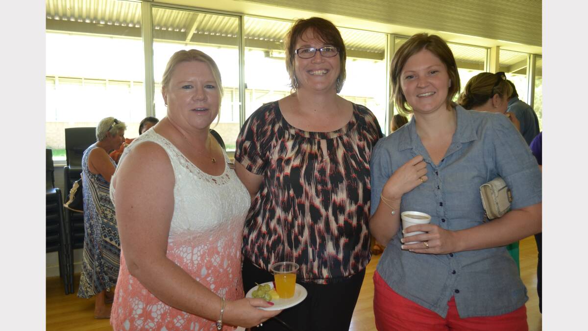 Students, staff and teachers from Dubbo College senior campus celebrated at a year 12 morning tea today. Pictured are Wendy McLachlan, Di Baker and Lisa Wilson. 