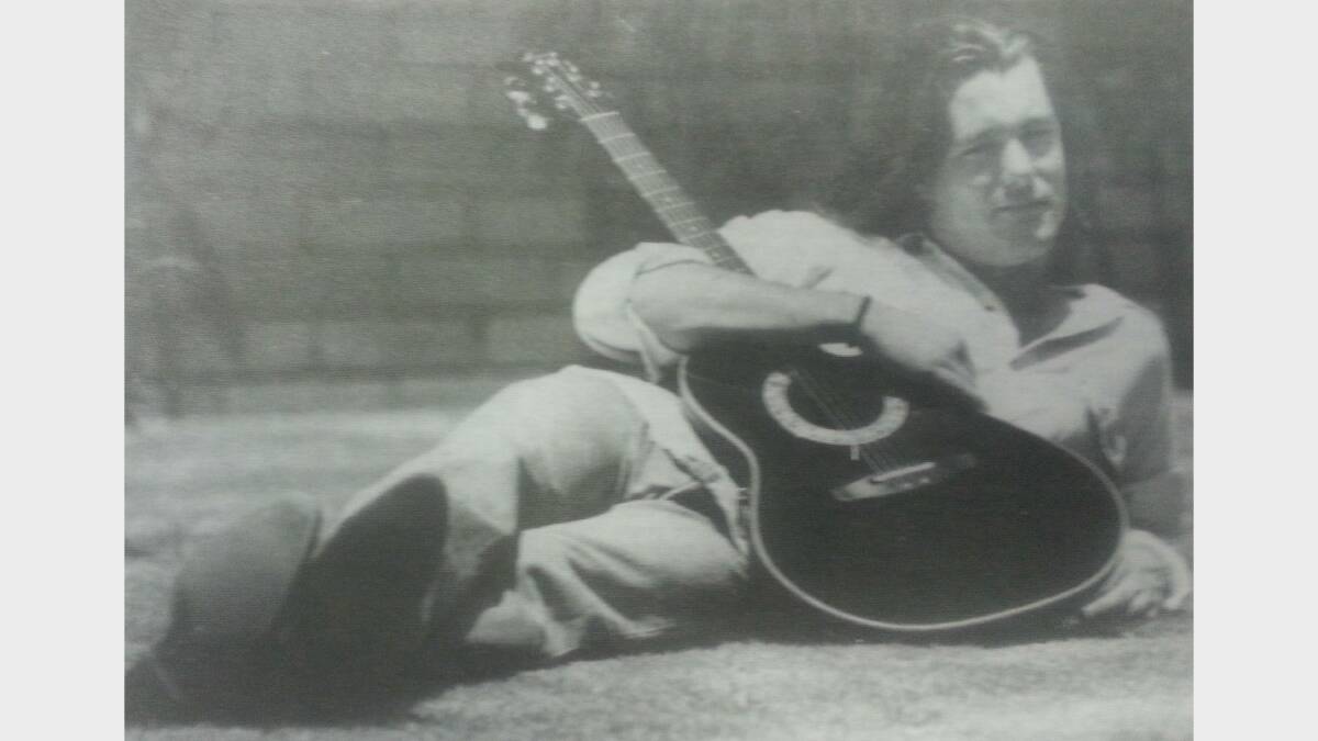 #TBT JANUARY 1993: Talented singer and musician Drew McAlister rests at his Dubbo home during the Christmas break.