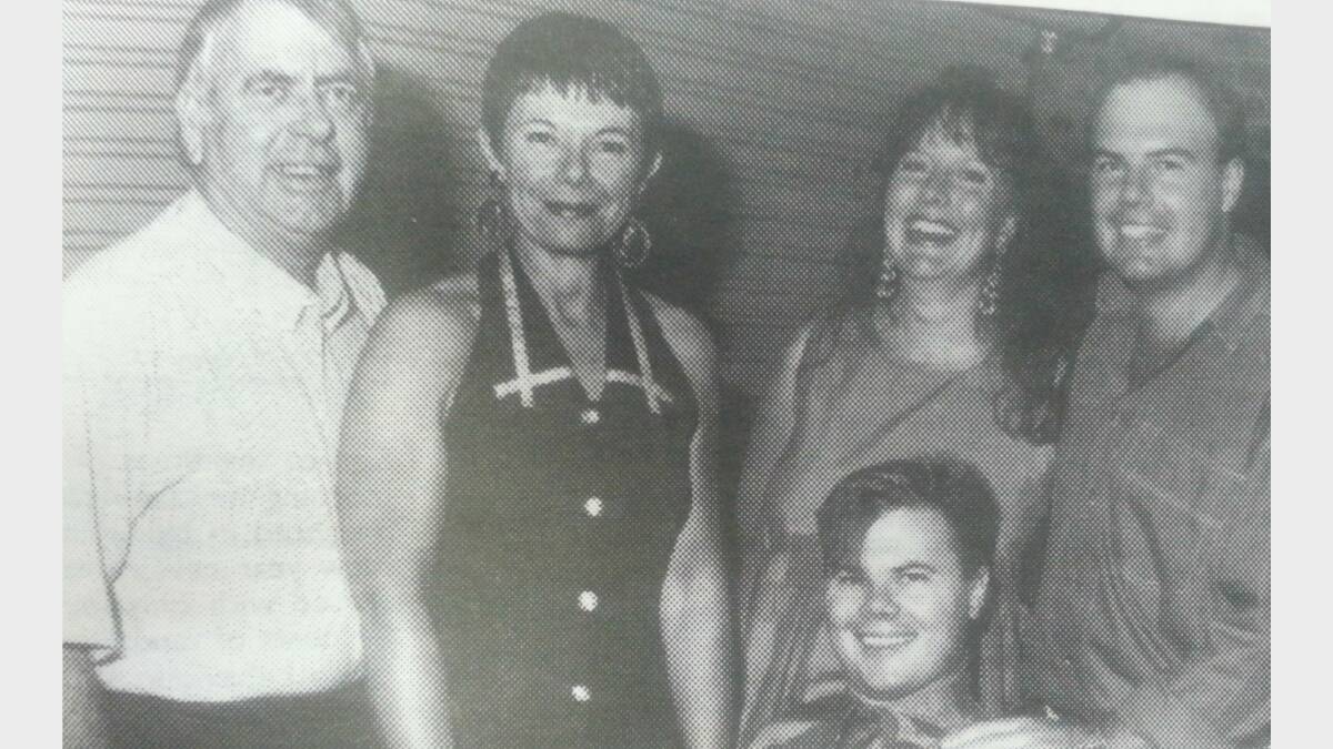 #TBT JANUARY 1993: Celebrating with Gale (second left) on her 50th birthday were Derek, Melissa, Stuart and Jason Eckford. 