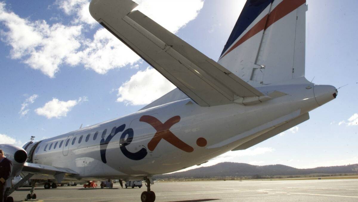 REX hopes to fly into Mudgee and Cobar as soon as next month. 