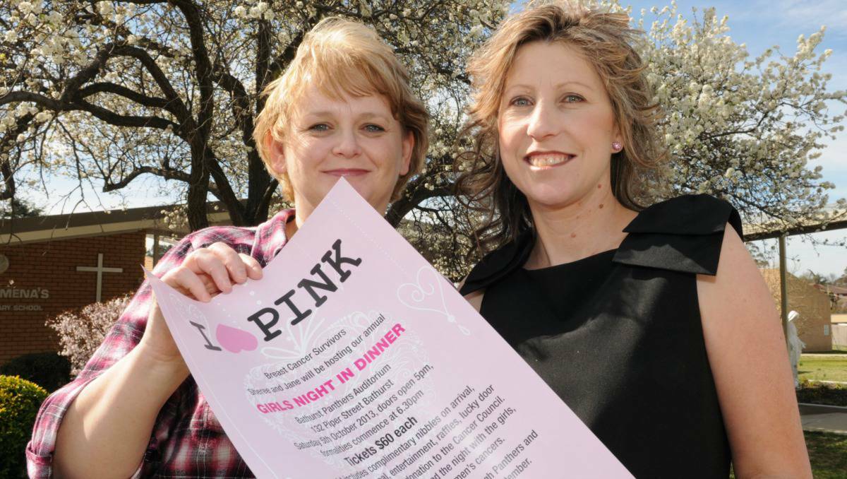 BATHURST: Jane Halliday and Sheree Ashcroft are the driving forces behind the Girls' Night In event to be held on October 5.