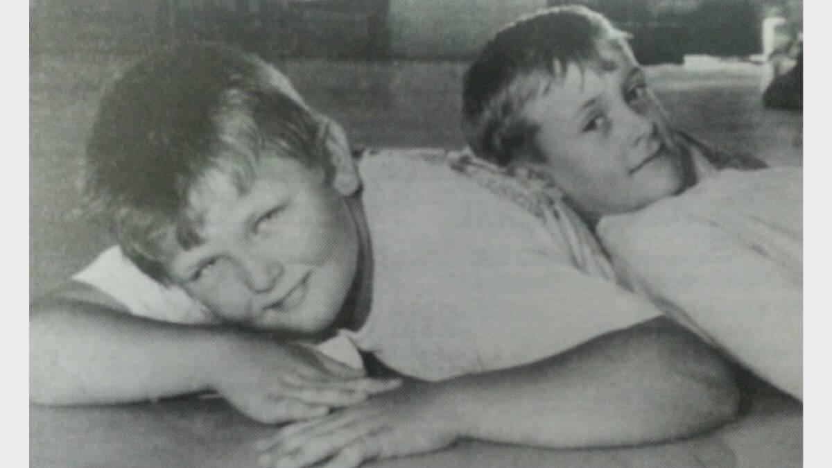 #TBT JANUARY 1993: Andrew Mackie and Ian Dubb (both nine) had a rest after a hectic day at the Band Hall.