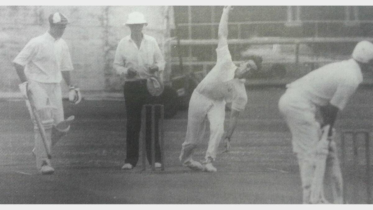 #TBT JANUARY 1993: RSL's Aaron Etcell (bowling) has been one of his side's top bowling performers this season, and captain Paul Kempston is looking for another big showing today. 