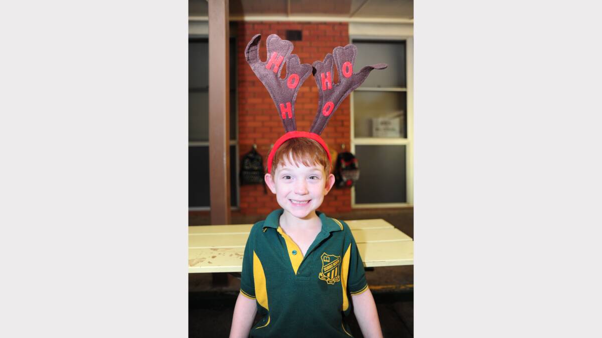 ALL I WANT FOR CHRISTMAS: Dubbo North Public kindergarten student  Paul Ris would like five big pools. 