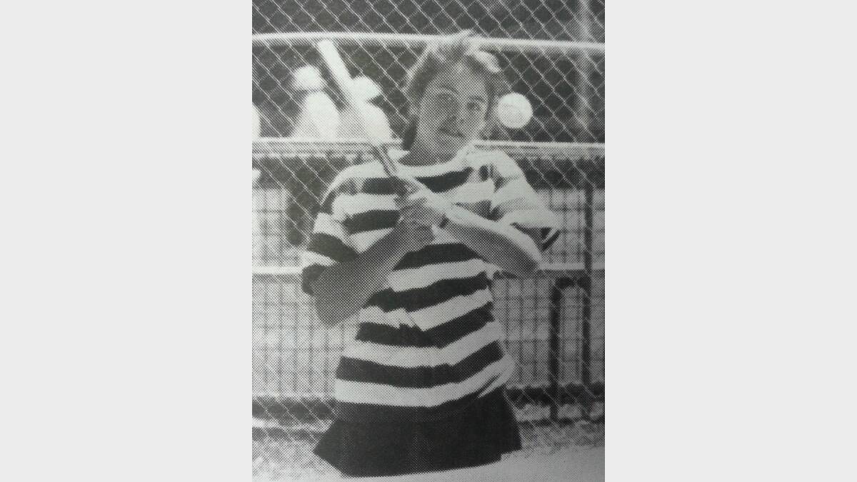 JANUARY 1993: Emma Swift enjoys a game of tennis in the days when the weather was not so hot.