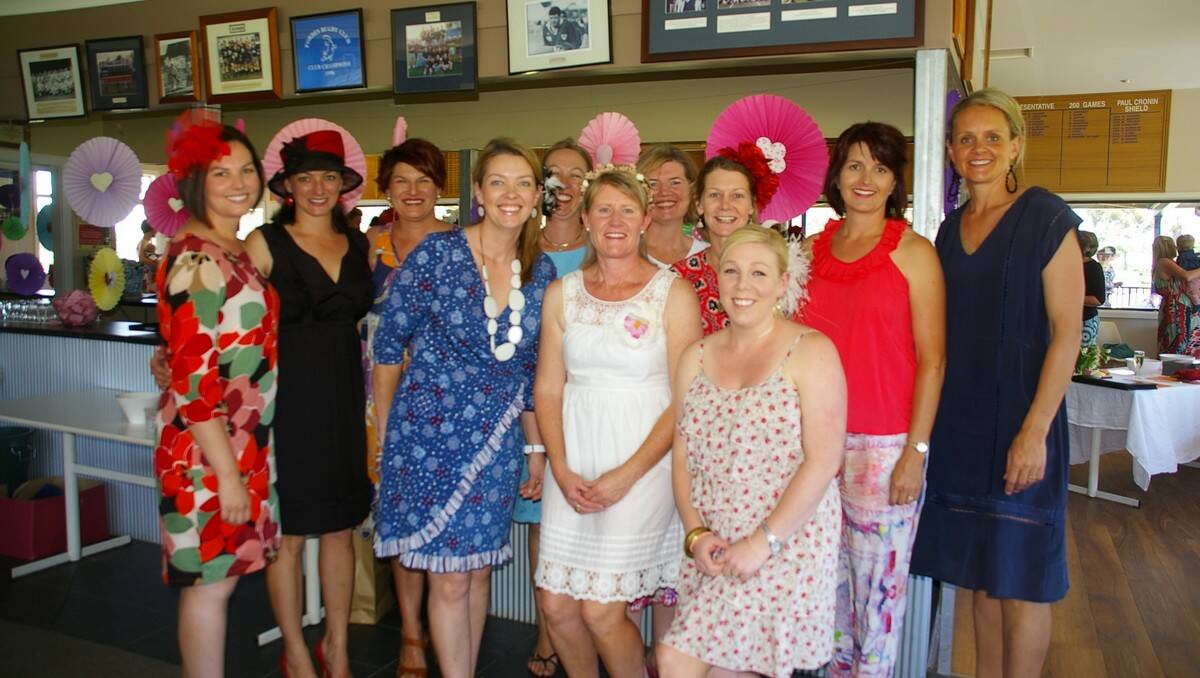 Punters celebrate the Melbourne Cup in Forbes on Tuesday. Photo: Forbes Advocate. 