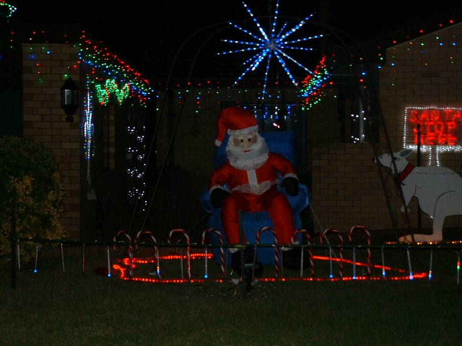 This amazing Christmas Light display can be found at 13 Coral Cres. Photo: K McLauchlan. 