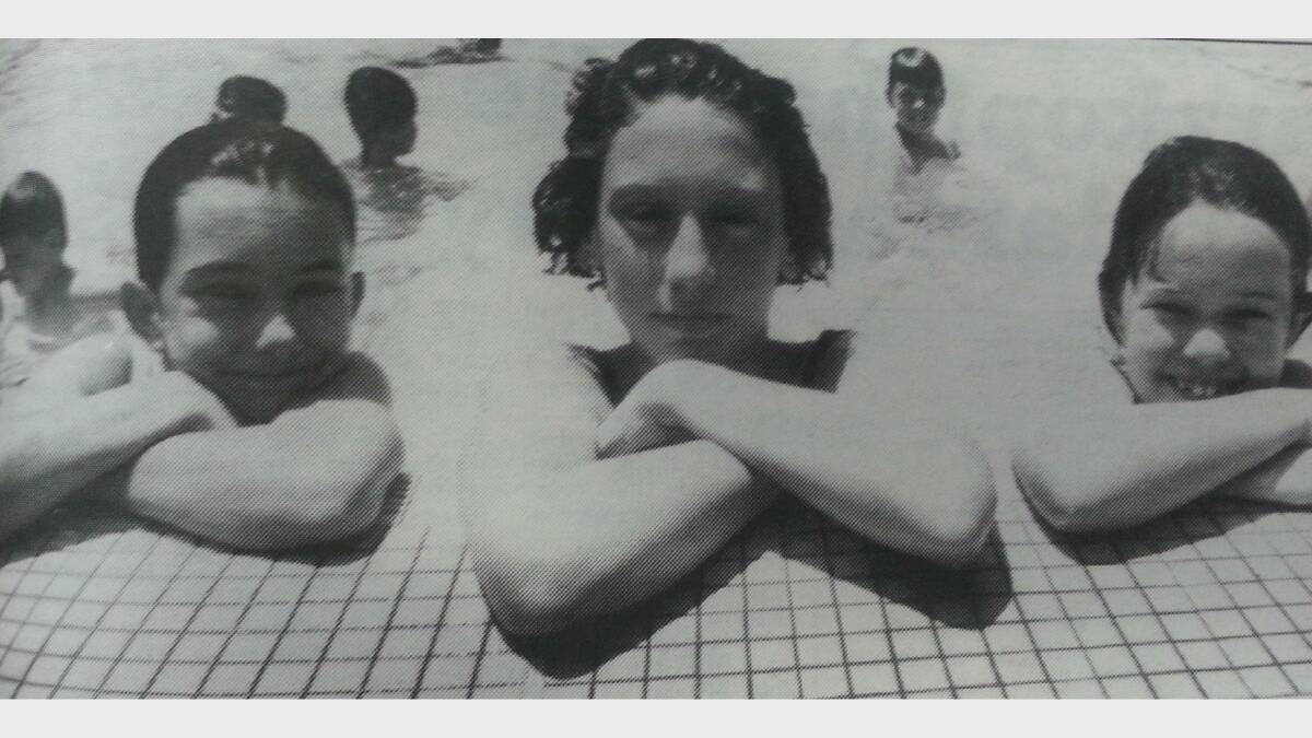 JANUARY 1993: A visit to the Olympic Pool was just what Felicity Diggs, Renee Vidotto and Hayley Craig needed to beat the heat. 