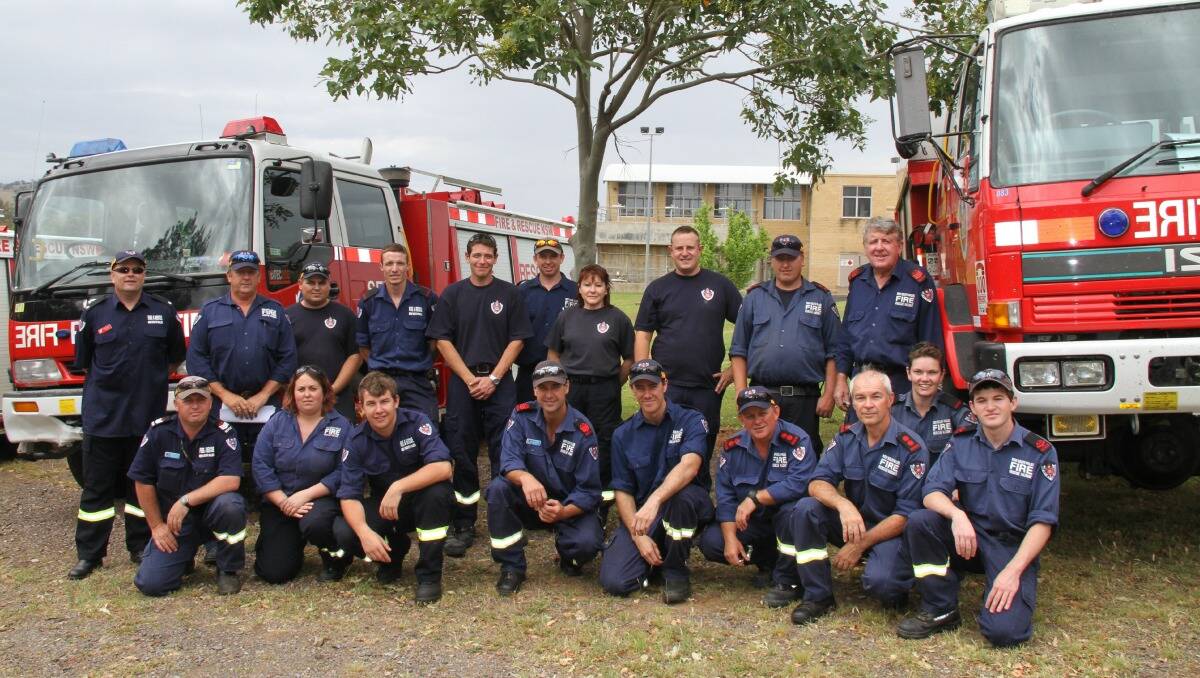 The Orana team firefighters heading to the Blue Mountains ahead of Wednesday's weather conditions. 