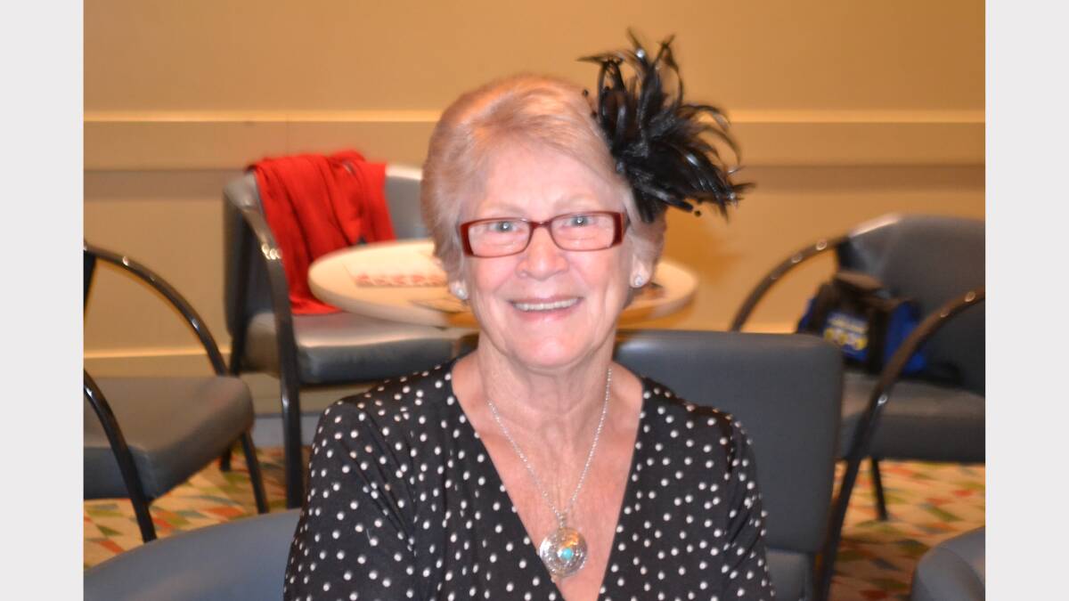 A big crowd at the Wellington Soldiers club donned the famous fascinator for the Melbourne Cup including  Jeanette Baxter. 