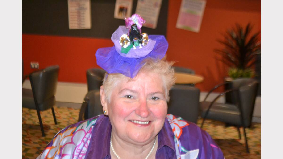 A big crowd at the Wellington Soldiers club donned the famous fascinator for the Melbourne Cup including  Nanette Jiranek. 