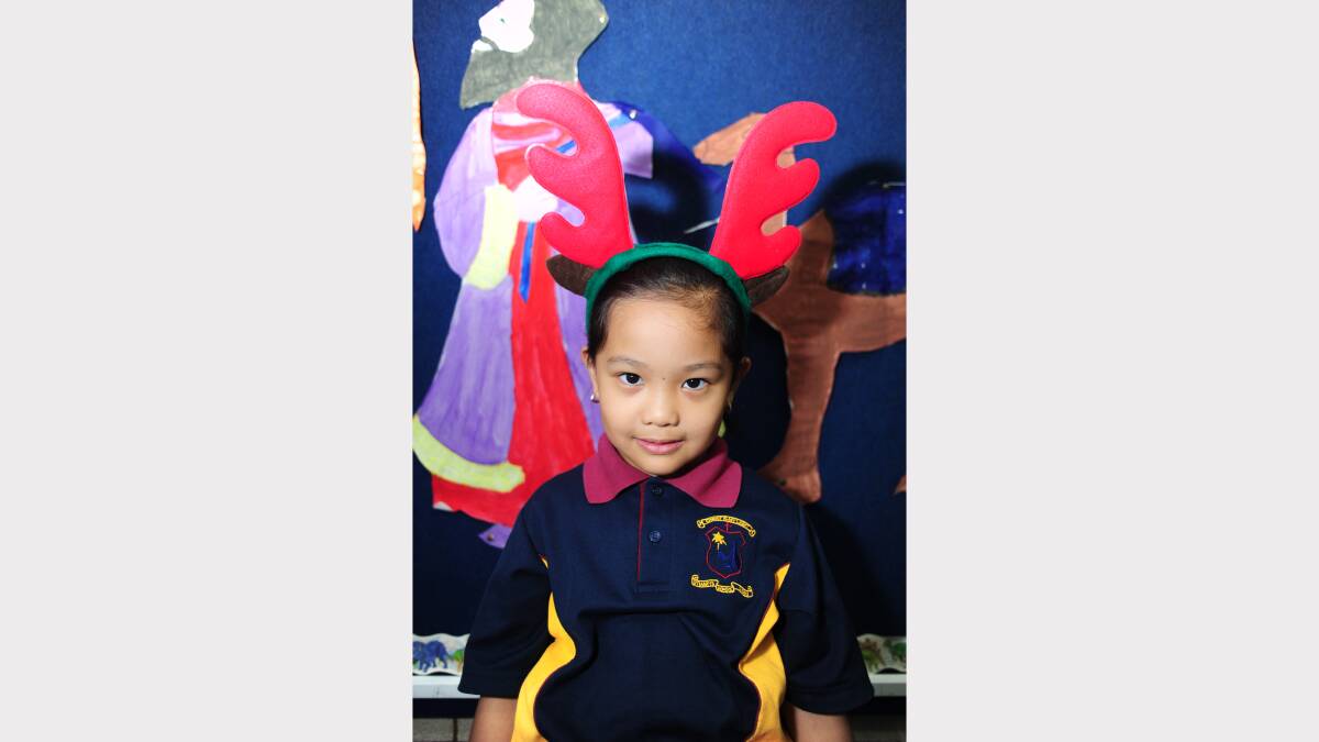ALL I WANT FOR CHRISTMAS: St Mary's Primary School kindergarten student Natalie Villanueva would like a magic pen. 