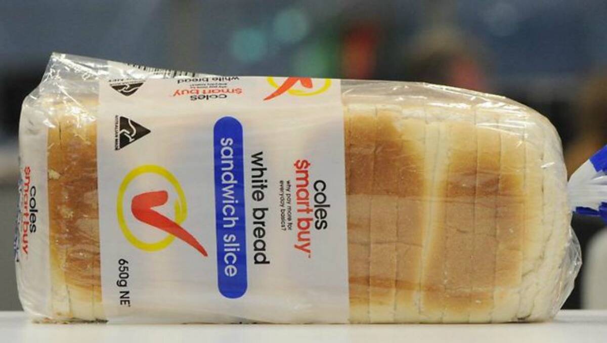COLES SmartBuy White Sandwich bread (700g) purchased in Dubbo and nine other stores across NSW, is being recalled. File Photo.