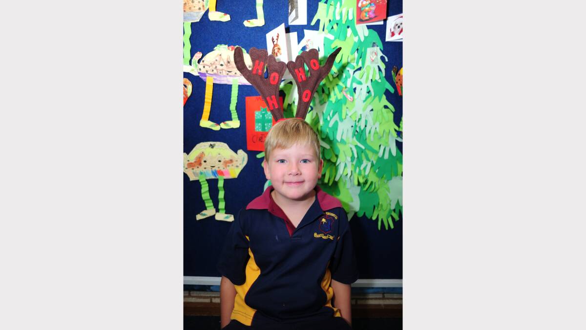 ALL I WANT FOR CHRISTMAS: St Mary's Primary School kindergarten student Dustin Cole would like a slingshot and missile.