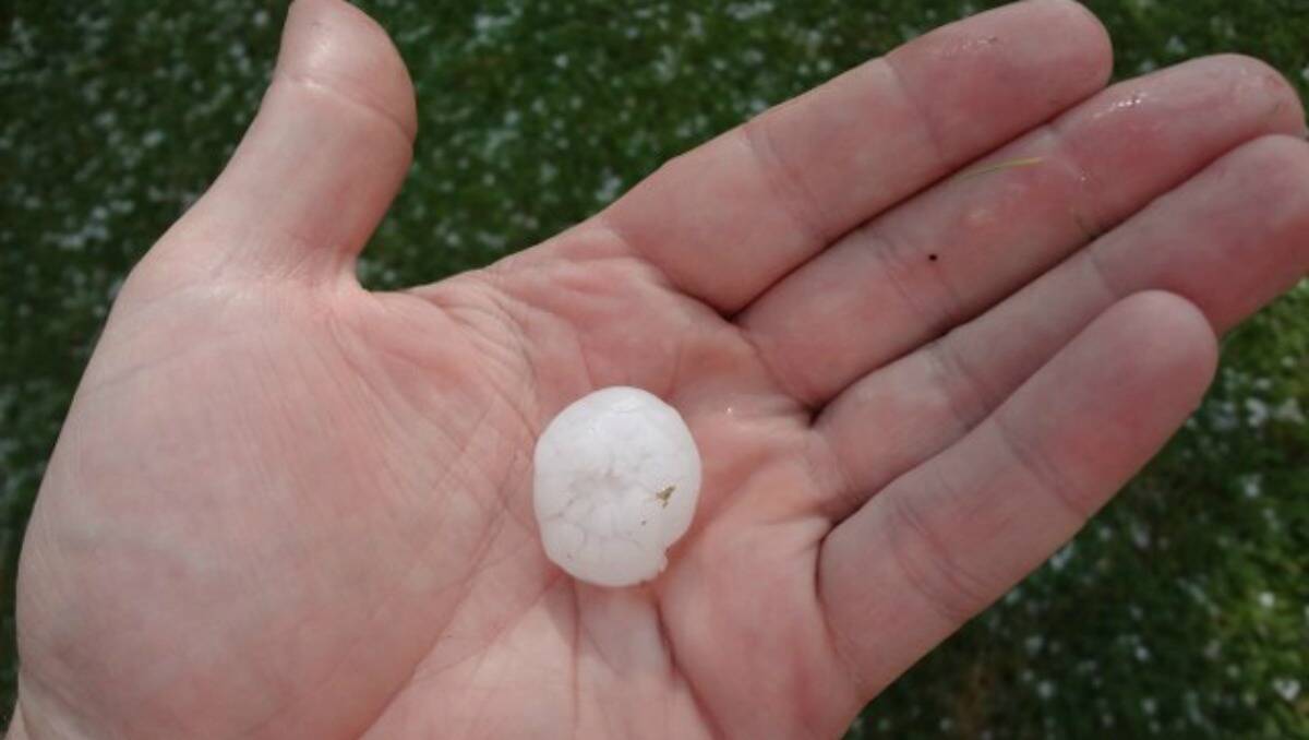 Photos of the hail storm in Windradyne near Bathurst on February 11. Photo: Paul Koscar. 