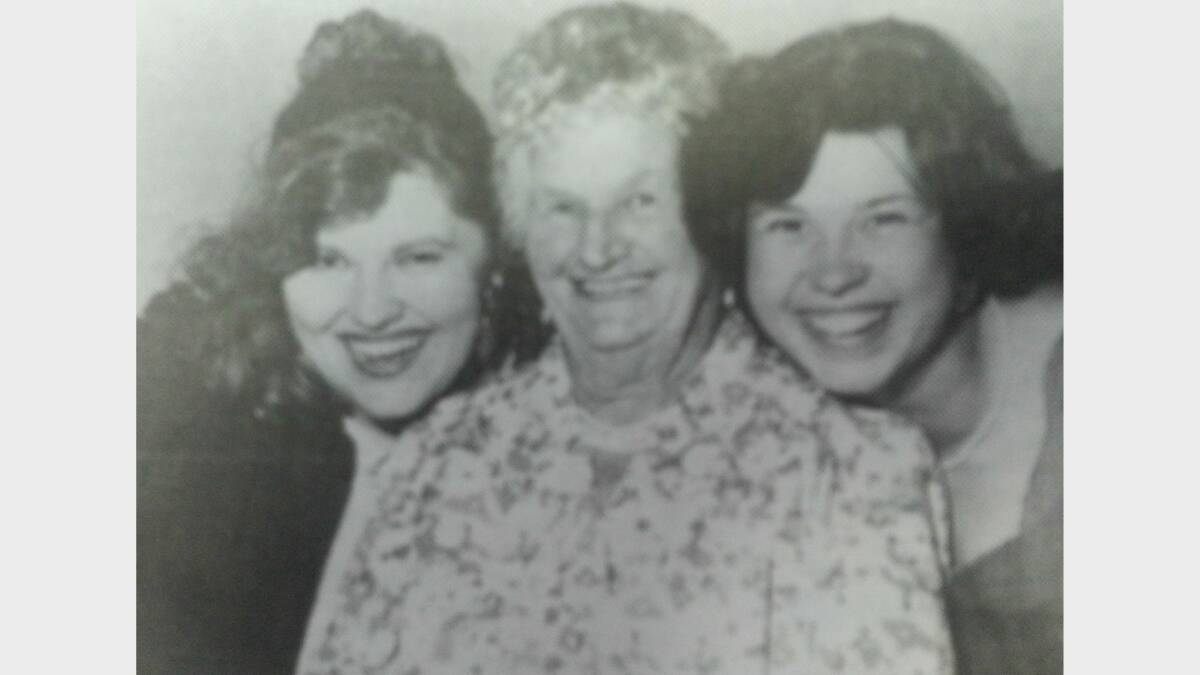 #TBT JANUARY 1993: Grandma Sis Reynolds with Tanya Nicholls (right) and Rebecca Saffy at Rebecca's 21st birthday party. 