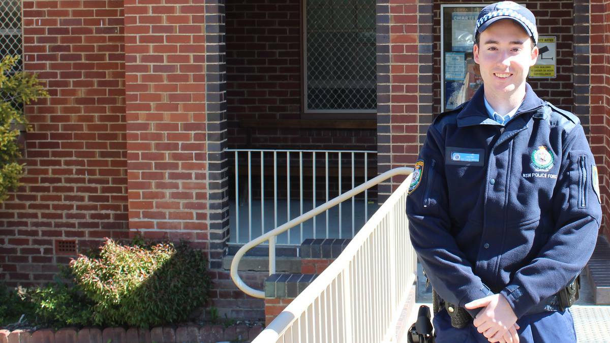  COWRA: Probationary Constable Matt Brydon is the newest police recruit in town.