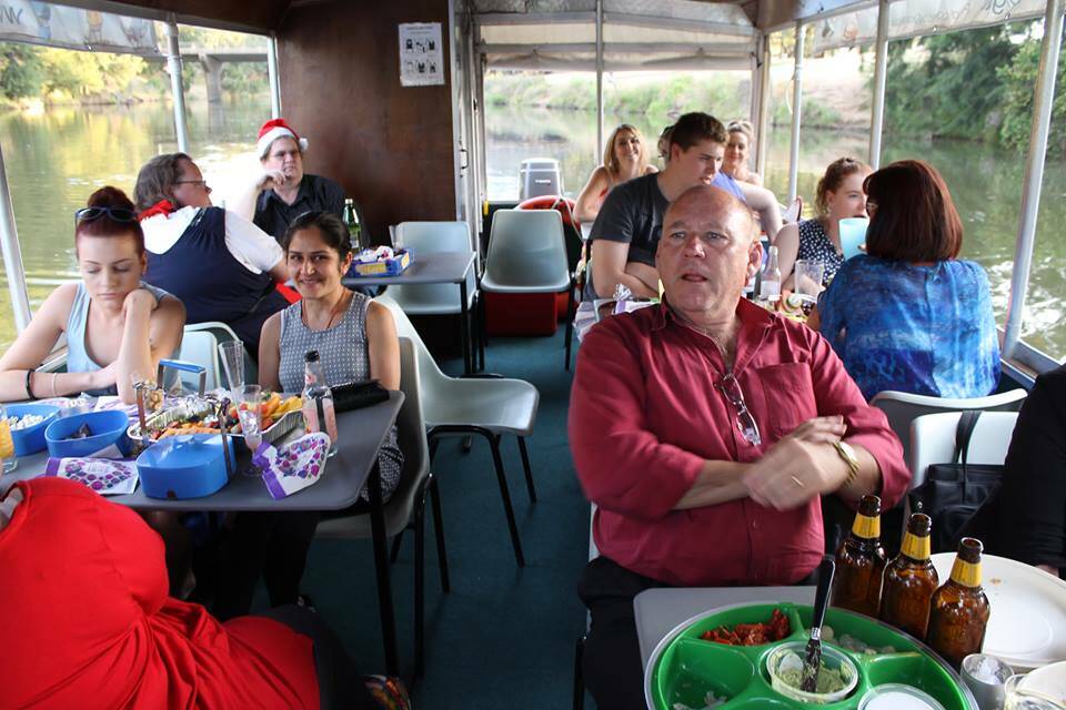 RAVE HAIR DESIGN: Rave Hair Deign recently cruised the Macquarrie river with Langley's Coaches for our Christmas party. Pictured are staff and friends enjoying the cruise. 