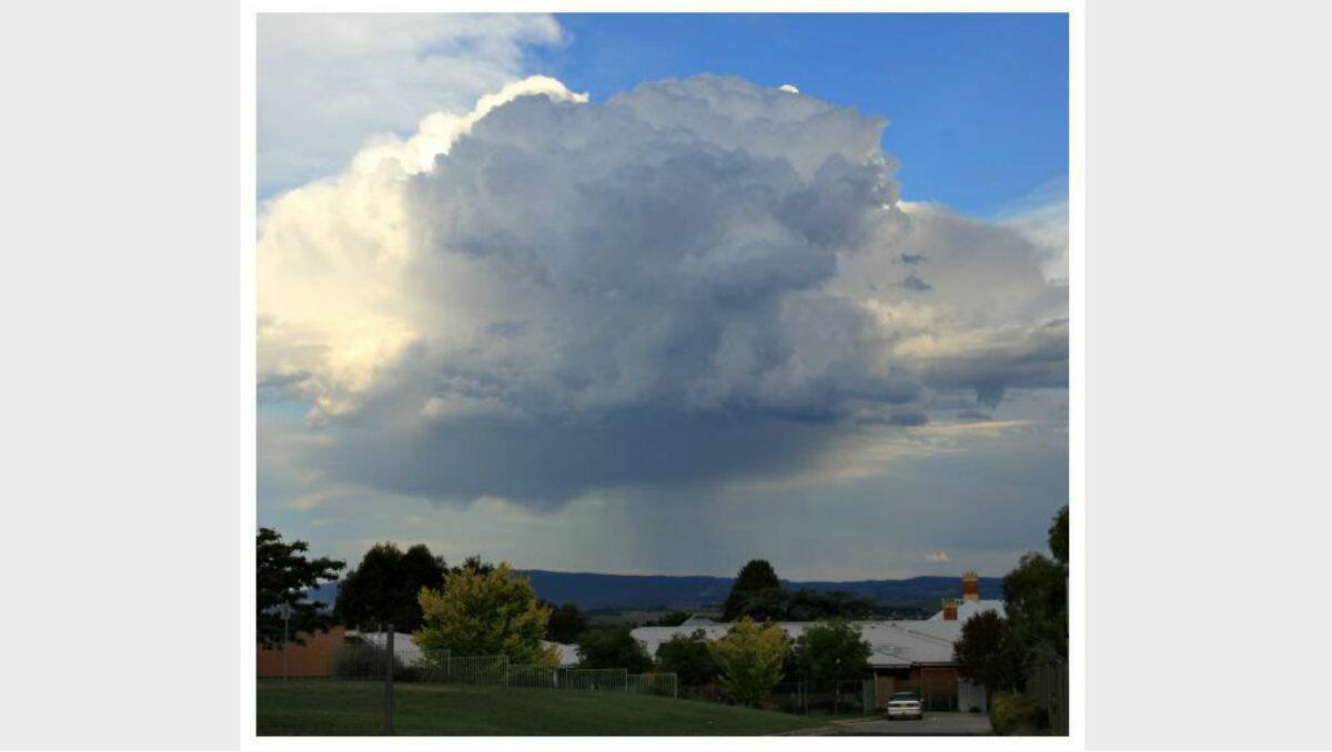 Storm comes in over Bathurst. Photo: Tracey Reedy