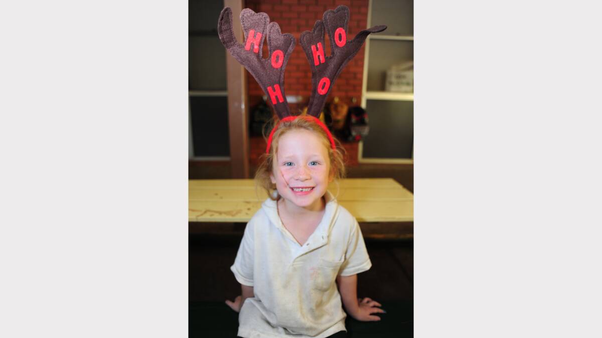 ALL I WANT FOR CHRISTMAS: Dubbo North Public kindergarten student  Helen Frost would like an ice cream maker from play-doh. 