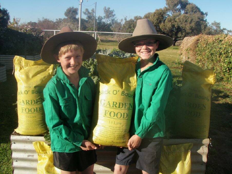 Barney and Charlie Mort have started their own business selling compost fertiliser.