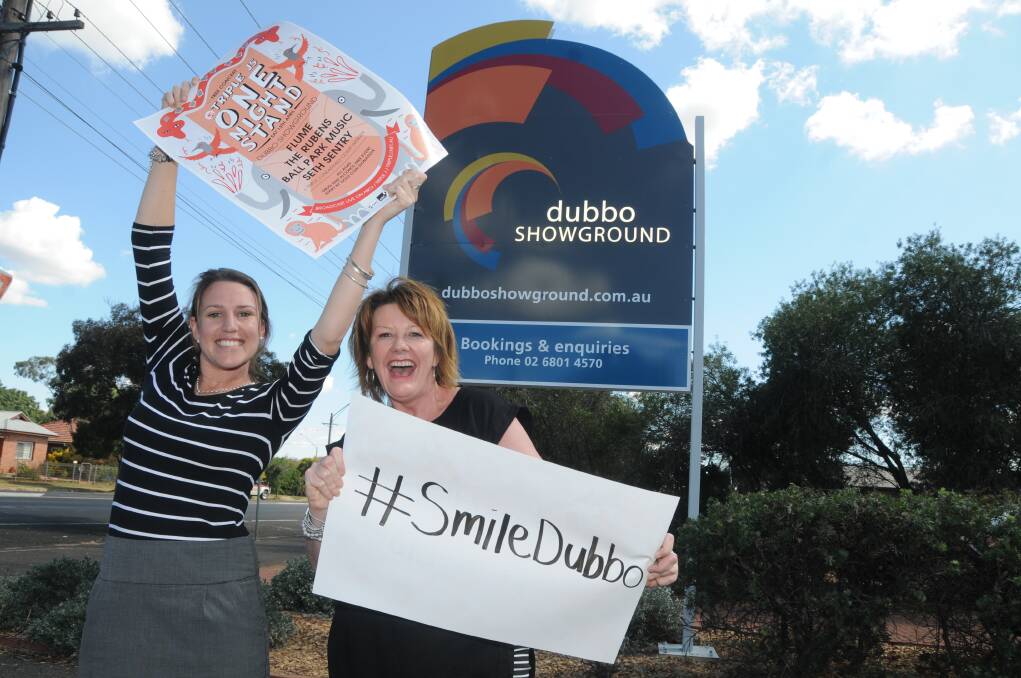 Dubbo City Council's promotions and events assistant Kelly Reynolds and supervisor Lana Willetts. PHOTO: AMY MCINTYRE