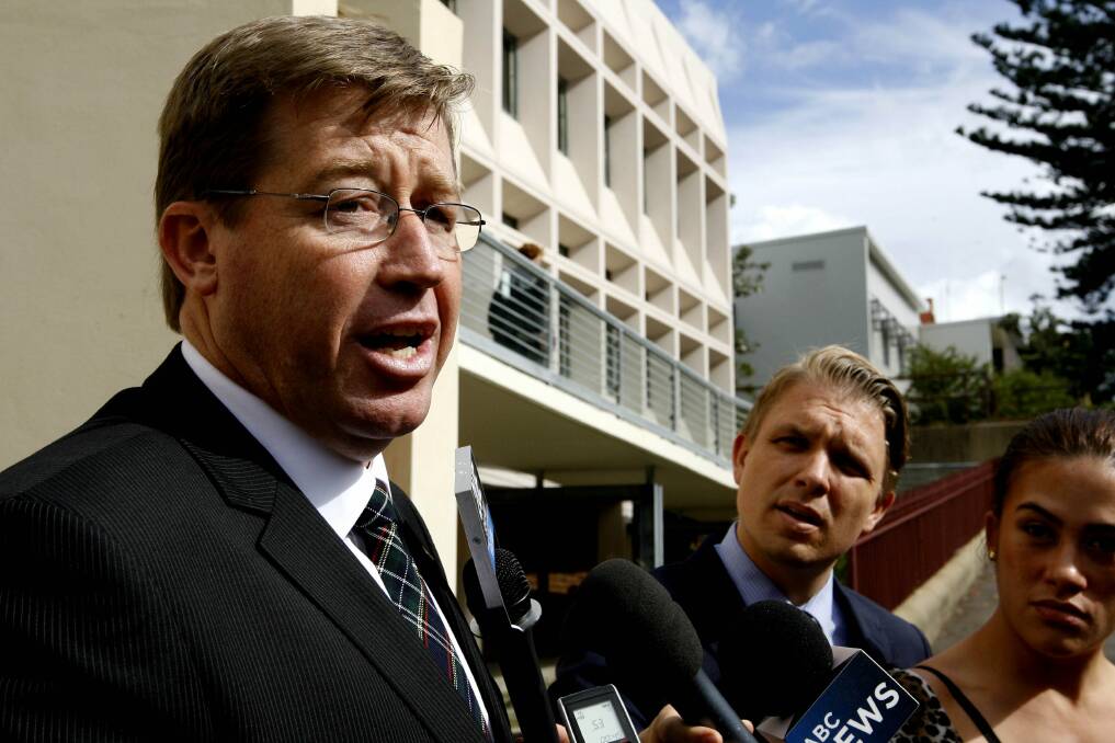 Dubbo MP Troy Grant outside the Special Commission of Inquiry into the handling of child sex abuse. PHOTO: DARREN PATEMAN