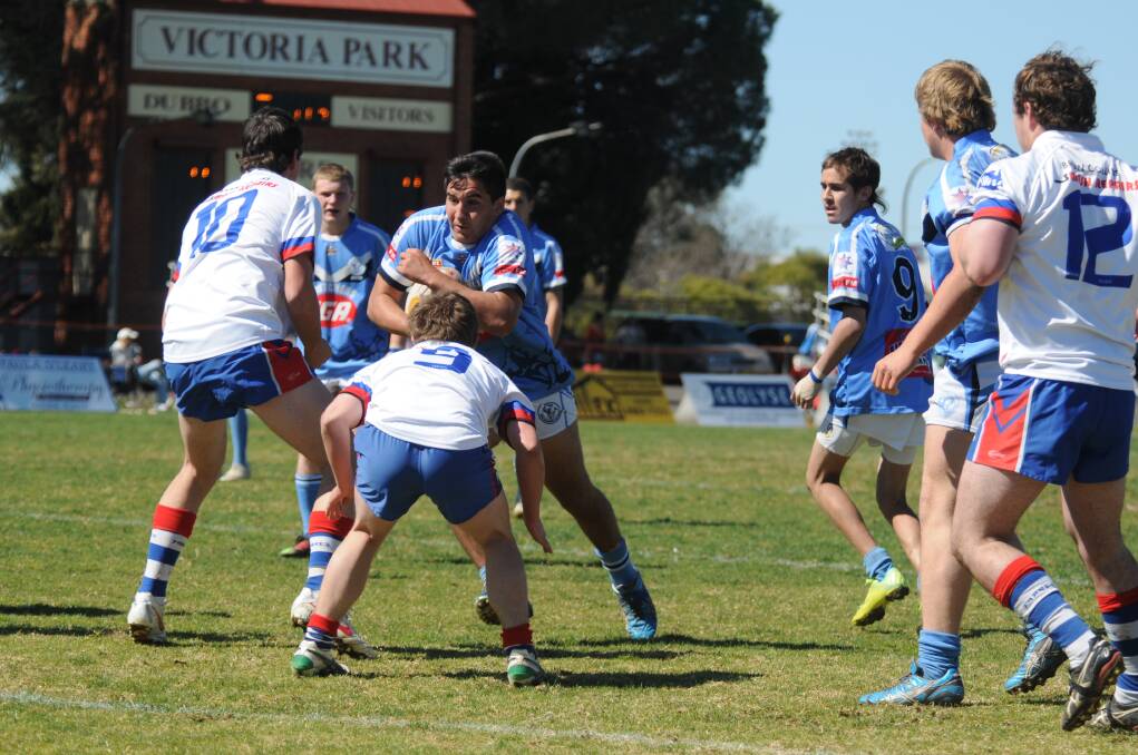 Shaquille Gordon crossed for a try in Macquarie's under-18s preliminary final win over Parkes on Sunday