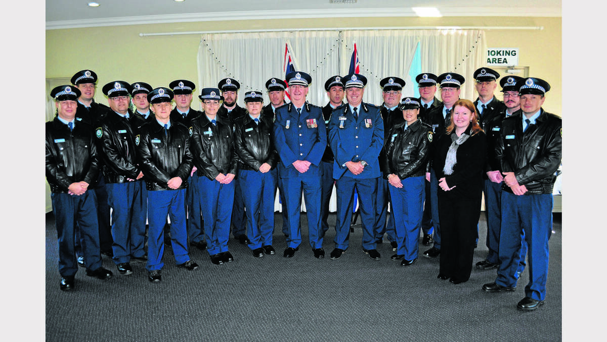 PARKES: Lachlan Local Area Commander, Superintendent Chris Taylor hosted police and emergency service personnel from throughout the district for the annual New South Wales Police Force medal and award ceremony. Photo: Bill Jayet.